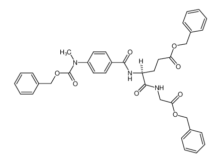 79974-11-1 benzyl (S)-5-((2-(benzyloxy)-2-oxoethyl)amino)-4-(4-(((benzyloxy)carbonyl)(methyl)amino)benzamido)-5-oxopentanoate