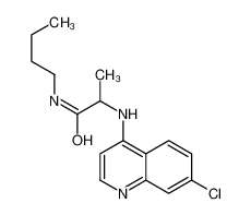 N-butyl-2-[(7-chloroquinolin-4-yl)amino]propanamide 102149-29-1