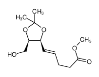 1293847-21-8 (4'S,5'R,E)-5-(5'-hydroxymethyl-2',2'-dimethyl[1',3']dioxolan-4'-yl)pent-4-enoic acid methyl ester