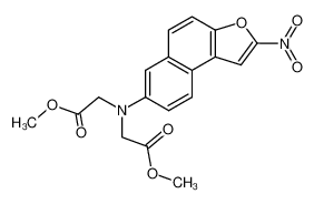 101688-11-3 spectrum, (N,N-dicarbomethoxymethylamino)-7 nitro-2 naphto[2,1-b]furanne