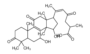 (E)-6-[(7S,10S,13R,14R,15S,17R)-7,15-dihydroxy-4,4,10,13,14-pentamethyl-3,11-dioxo-2,5,6,7,12,15,16,17-octahydro-1H-cyclopenta[a]phenanthren-17-yl]-2-methyl-4-oxohept-5-enoic acid 100665-40-5