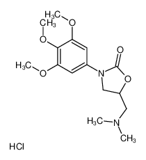 5-[(dimethylamino)methyl]-3-(3,4,5-trimethoxyphenyl)-1,3-oxazolidin-2-one,hydrochloride