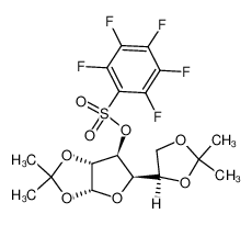 59401-66-0 1,2:5,6-Di-O-isopropyliden-3-O-pentaflyl(?)-α-D-glucofuranose