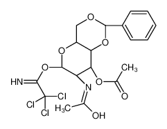 2-(Acetylamino)-2-deoxy-3-O-acetyl-4,6-O-benzylidene-α-D-galactopyranose Trichloroacetimidate 171973-69-6