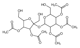 [4,5-diacetyloxy-6-[3,4-diacetyloxy-2,5-bis(hydroxymethyl)oxolan-2-yl]oxy-2-(hydroxymethyl)oxan-3-yl] acetate 34382-02-0