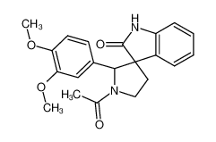 1'-acetyl-2'-(3,4-dimethoxy-phenyl)-1H-spiro[indole-3,3'-pyrrolidin]-2-one