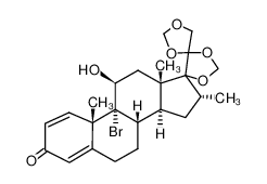 88509-22-2 spectrum, 9α-bromo-11β-hydroxy-16α-methyl-17α,20,20,21-bismethylenedioxy-pregna-1,4-diene-3-one