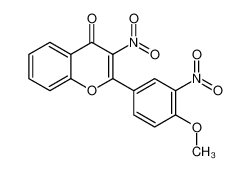 2-(4-methoxy-3-nitrophenyl)-3-nitrochromen-4-one 187585-43-9