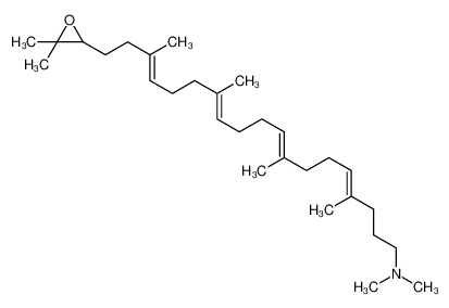 (8E,16E)-19-(3,3-dimethyloxiran-2-yl)-N,N,4,8,13,17-hexamethylnonadeca-4,8,12,16-tetraen-1-amine 132905-42-1