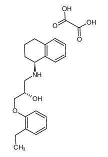 3-(2-乙基苯氧基)-1-((1S)-1,2,3,4-四-氢萘-1-基氨基)-(2S)-2-丙醇草酸盐