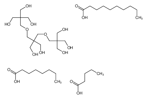 decanoic acid,2-[[3-hydroxy-2-[[3-hydroxy-2,2-bis(hydroxymethyl)propoxy]methyl]-2-(hydroxymethyl)propoxy]methyl]-2-(hydroxymethyl)propane-1,3-diol,octanoic acid,pentanoic acid 70693-34-4