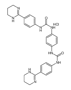 1-[4-(1,4,5,6-tetrahydropyrimidin-2-yl)phenyl]-3-[4-[[4-(1,4,5,6-tetrahydropyrimidin-2-yl)phenyl]carbamoylamino]phenyl]urea,hydrochloride