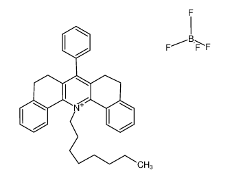 90886-04-7 14-n-octyl-5,6,8,9-tetrahydro-7-phenyl-dibenzo<c,h>acridinium tetrafluoroborate