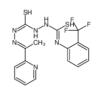 1-[(E)-1-pyridin-2-ylethylideneamino]-3-[[2-(trifluoromethyl)phenyl]carbamothioylamino]thiourea