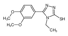 3-(3,4-dimethoxyphenyl)-4-ethyl-1H-1,2,4-triazole-5-thione 122772-20-7