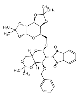 124771-20-6 2-[(4aR,6R,7R,8R,8aS)-8-Benzyloxy-2,2-dimethyl-6-((3aR,5R,5aS,8aS,8bR)-2,2,7,7-tetramethyl-tetrahydro-bis[1,3]dioxolo[4,5-b;4',5'-d]pyran-5-ylmethoxy)-hexahydro-pyrano[3,2-d][1,3]dioxin-7-yl]-isoindole-1,3-dione