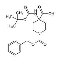 4-[(2-methylpropan-2-yl)oxycarbonylamino]-1-phenylmethoxycarbonylpiperidine-4-carboxylic acid 252720-32-4