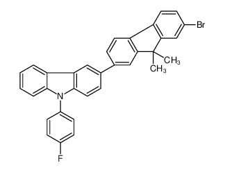 3-(7-溴-9,9-二甲基-9H-芴-2-基)-9-(4-氟苯基)-9H-咔唑