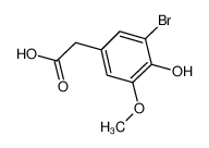 3-Bromo-4-hydroxy-5-methoxyphenylacetic acid 206559-42-4