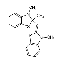 2896-52-8 2,3-Dimethyl-2-[(3-methyl-2,3-dihydro-2-benzothiazolyliden)methyl]-2,3-dihydrobenzothiazol