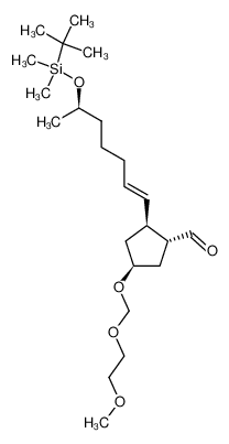 62957-41-9 (1R,2S,4S)-2-[(6S,1E)-6-t-butyldimethylsilyloxy-1-heptenyl]-4-(2-methoxyethoxymethoxy)-1-cyclopentanecarboxylaldehyde