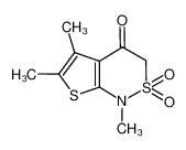 1,5,6-trimethyl-2,2-dioxothieno[2,3-c]thiazin-4-one 175202-79-6