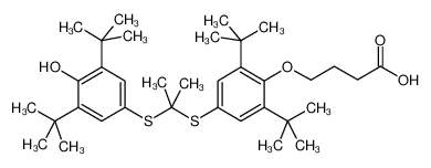 4-(2,6-二-叔丁基-4-(2-(3,5-二-叔丁基-4-羟基苯基硫代)丙烷-2-基硫代)苯氧基)丁酸