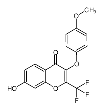 7-羟基-3-(4-甲氧基苯氧基)-2-(三氟甲基)-4H-色烯-4-酮