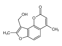 75663-40-0 9-(hydroxymethyl)-4,8-dimethylfuro[2,3-h]chromen-2-one