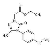 1H-1,2,4-Triazole-1-acetic acid, 4,5-dihydro-4-(4-methoxyphenyl)-3-methyl-5-oxo-, ethyl ester 861206-02-2