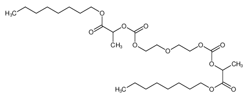 octyl 2-[2-[2-(1-octoxy-1-oxopropan-2-yl)oxycarbonyloxyethoxy]ethoxycarbonyloxy]propanoate 5348-55-0