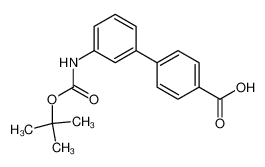 4-[3-[(2-methylpropan-2-yl)oxycarbonylamino]phenyl]benzoic acid 904086-02-8