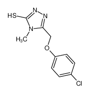 5-[(4-氯苯氧基)甲基]-4-甲基-4H-1,2,4-噻唑-3-硫醇