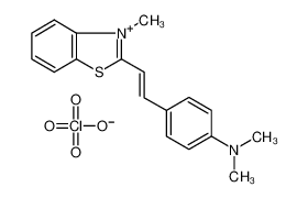 N,N-dimethyl-4-[2-(3-methyl-1,3-benzothiazol-3-ium-2-yl)ethenyl]aniline,perchlorate 114793-87-2