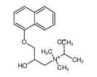 (2-hydroxy-3-naphthalen-1-yloxypropyl)-dimethyl-propan-2-ylazanium,chloride 42879-47-0