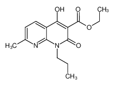 ethyl 4-hydroxy-7-methyl-2-oxo-1-propyl-1,8-naphthyridine-3-carboxylate 76336-00-0