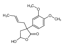 80233-01-8 (E)-3-(but-2-en-1-yl)-3-(3,4-dimethoxyphenyl)-5-hydroxydihydrofuran-2(3H)-one