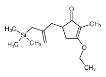 3-ethoxy-2-methyl-5-<2-<(-trimethylsilyl)methyl>allyl>-2-cyclopenten-1-one 100813-01-2