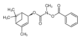 242130-27-4 (+)-(1R,2R,5S)-N-benzoyloxy-N-methyl-carbamic acid-4,6,6-trimethyl-bicyclo[3.1.1]hept-3-en-2-yl-ester