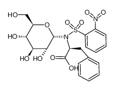 757242-11-8 (S)-2-[(2-Nitro-benzenesulfonyl)-((2S,3R,4S,5S,6R)-3,4,5-trihydroxy-6-hydroxymethyl-tetrahydro-pyran-2-yl)-amino]-3-phenyl-propionic acid