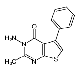 3-amino-2-methyl-5-phenylthieno[2,3-d]pyrimidin-4-one 43088-51-3