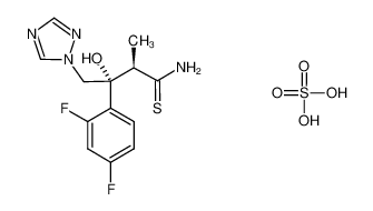 (2R,3R)-3-(2,4-difluorophenyl)-3-hydroxy-2-methyl-4-(1H-1,2,4-triazol-1-yl)butanethioamide hydrosulfate 1175536-51-2