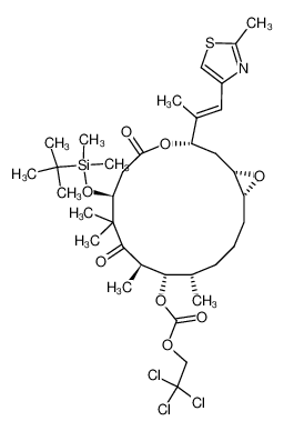 342607-19-6 structure, C35H54Cl3NO8SSi