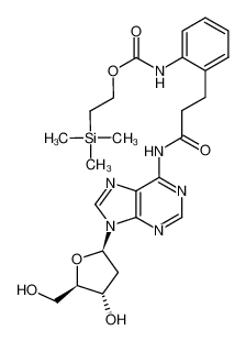 850413-95-5 structure, C25H34N6O6Si