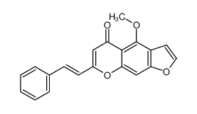 4-methoxy-7-[(E)-2-phenylethenyl]furo[3,2-g]chromen-5-one