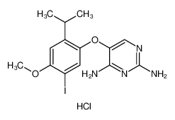 2,4-Pyrimidinediamine, 5-[5-iodo-4-methoxy-2-(1-methylethyl)phenoxy]-, hydrochloride