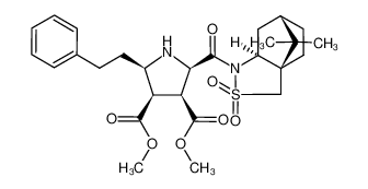 909191-03-3 spectrum, dimethyl (2R,3S,4R,5R)-2-((3aR,6S,7aS)-8,8-dimethyl-2,2-dioxidohexahydro-3H-3a,6-methanobenzo[c]isothiazole-1-carbonyl)-5-phenethylpyrrolidine-3,4-dicarboxylate