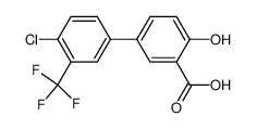 5-[4-chloro-3-(trifluoromethyl)phenyl]-2-hydroxybenzoic acid 96%