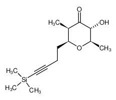 310397-96-7 (3R)-hydroxy-(2R,5R)-dimethyl-(6S)-[4-(trimethylsilanyl)-but-3-ynyl]-tetrahydropyran-4-one