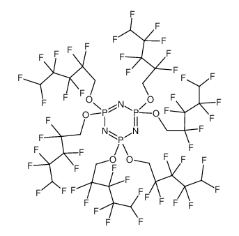 2,2,4,4,6,6-hexakis(2,2,3,3,4,4,5,5-octafluoropentoxy)-1,3,5-triaza-2λ<sup>5</sup>,4λ<sup>5</sup>,6λ<sup>5</sup>-triphosphacyclohexa-1,3,5-triene 16059-16-8